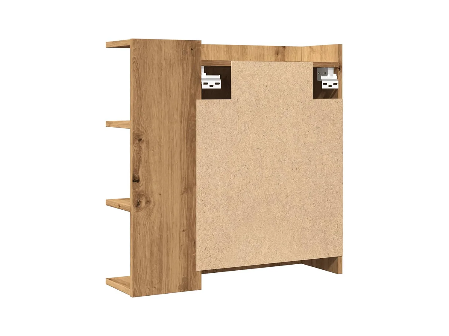 Armoire à miroir salle de bain chêne artisanal 62,5x20,5x64 cm