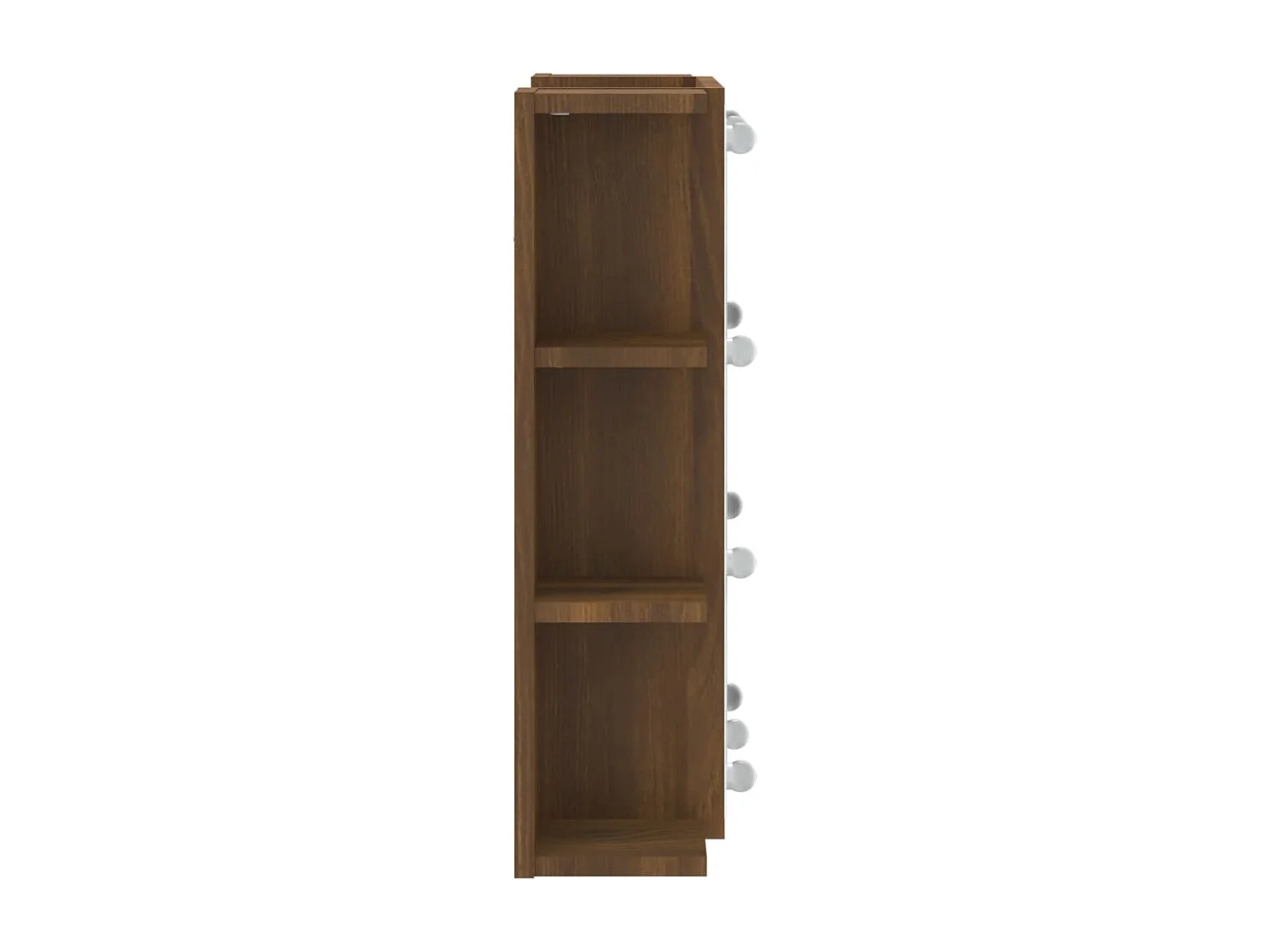 Armoire à miroir avec LED Chêne marron 70x16,5x60 cm