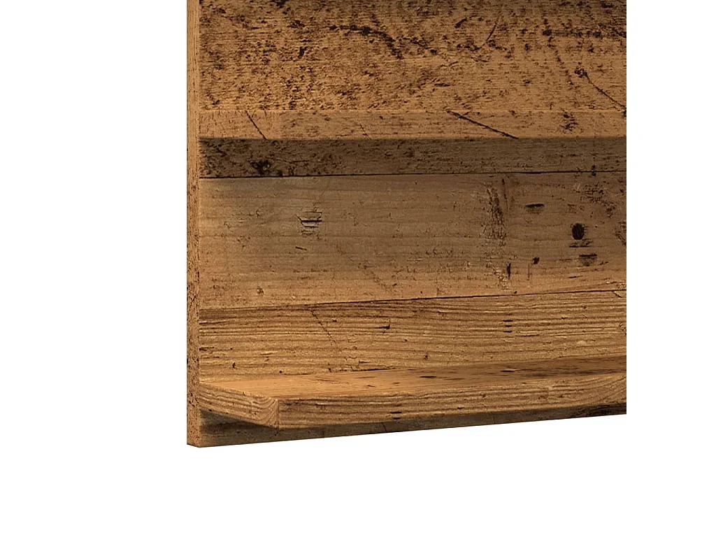 Armoire à miroir de salle de bain vieux bois bois d'ingénierie