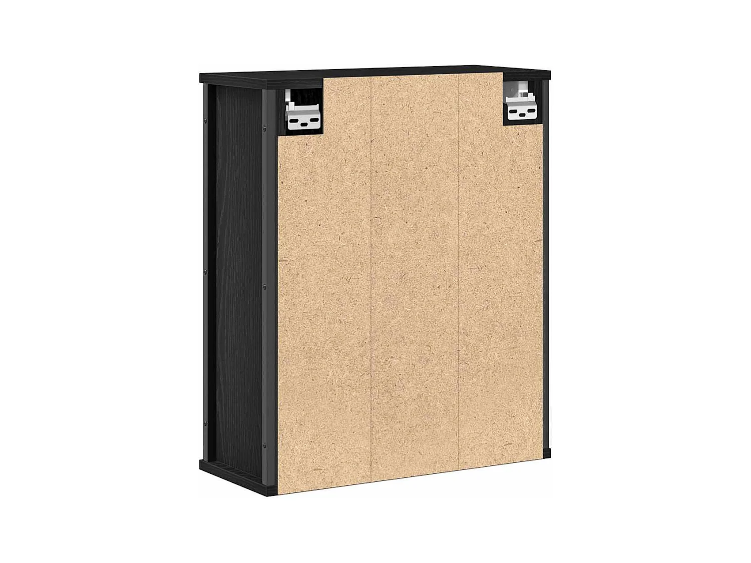 Armoire murale de salle de bain miroir chêne noir 50x21x60 cm