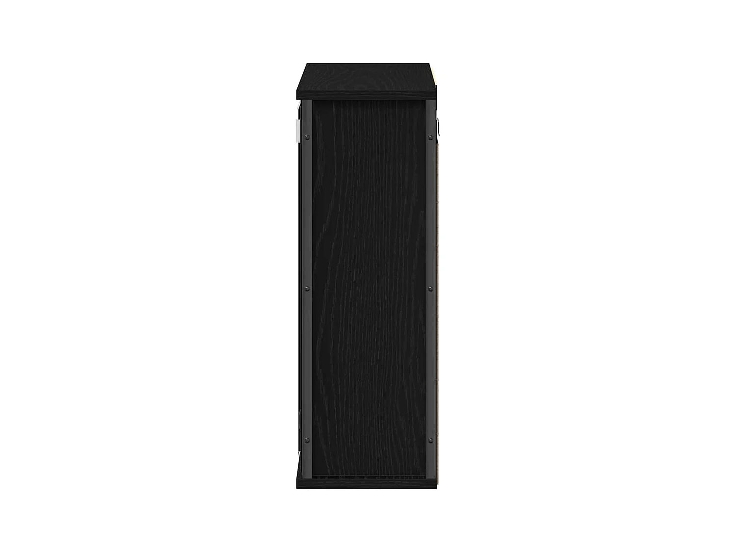 Armoire murale de salle de bain miroir chêne noir 50x21x60 cm