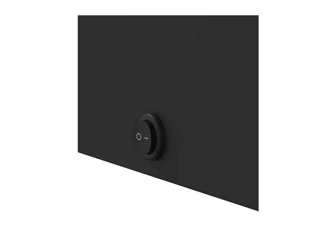 Armoire de salle de bain à miroir avec LED noir 60x13x52 cm