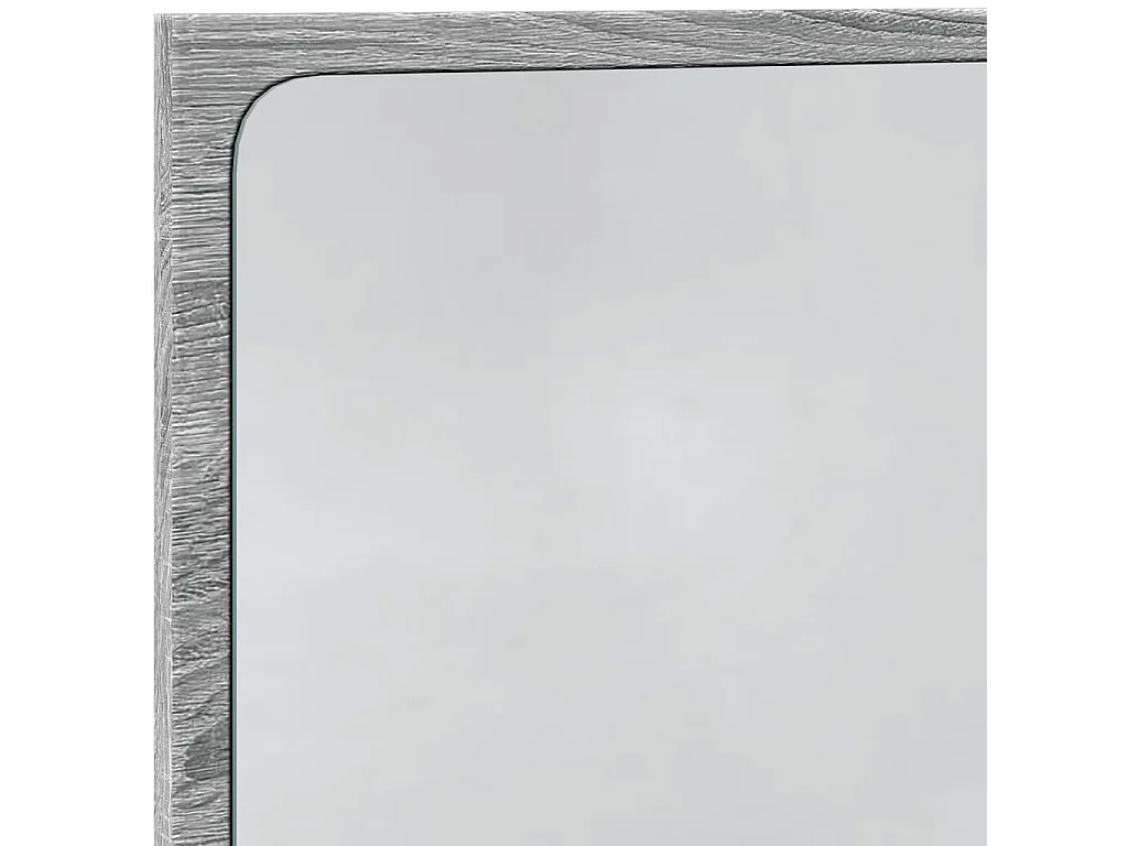 Specchio da bagno a LED in legno ingegnerizzato grigio Sonoma