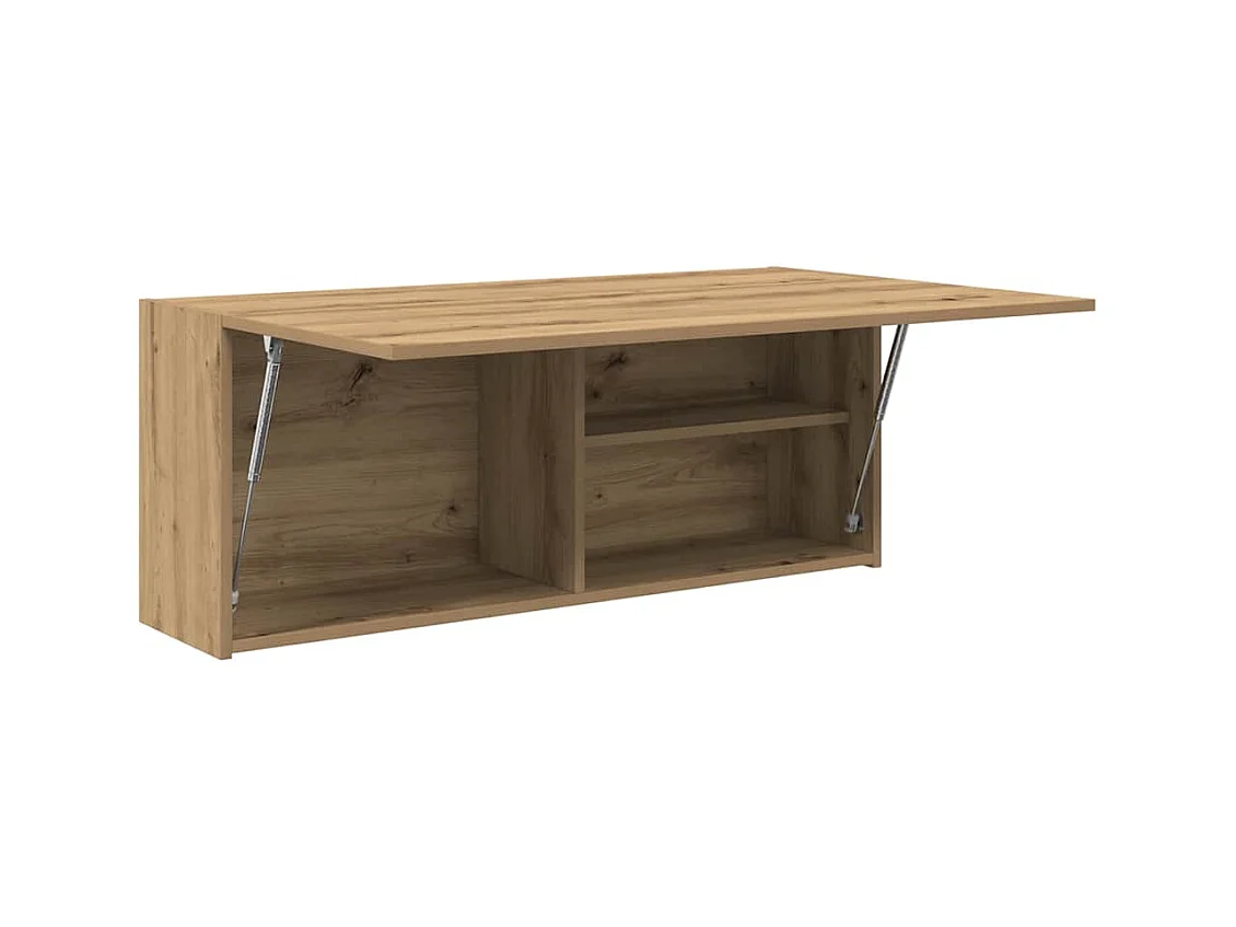 Armoire murale de bain chêne artisanal bois d'ingénierie