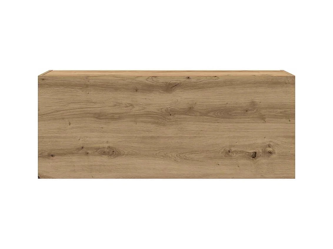 Armoire murale de bain chêne artisanal bois d'ingénierie