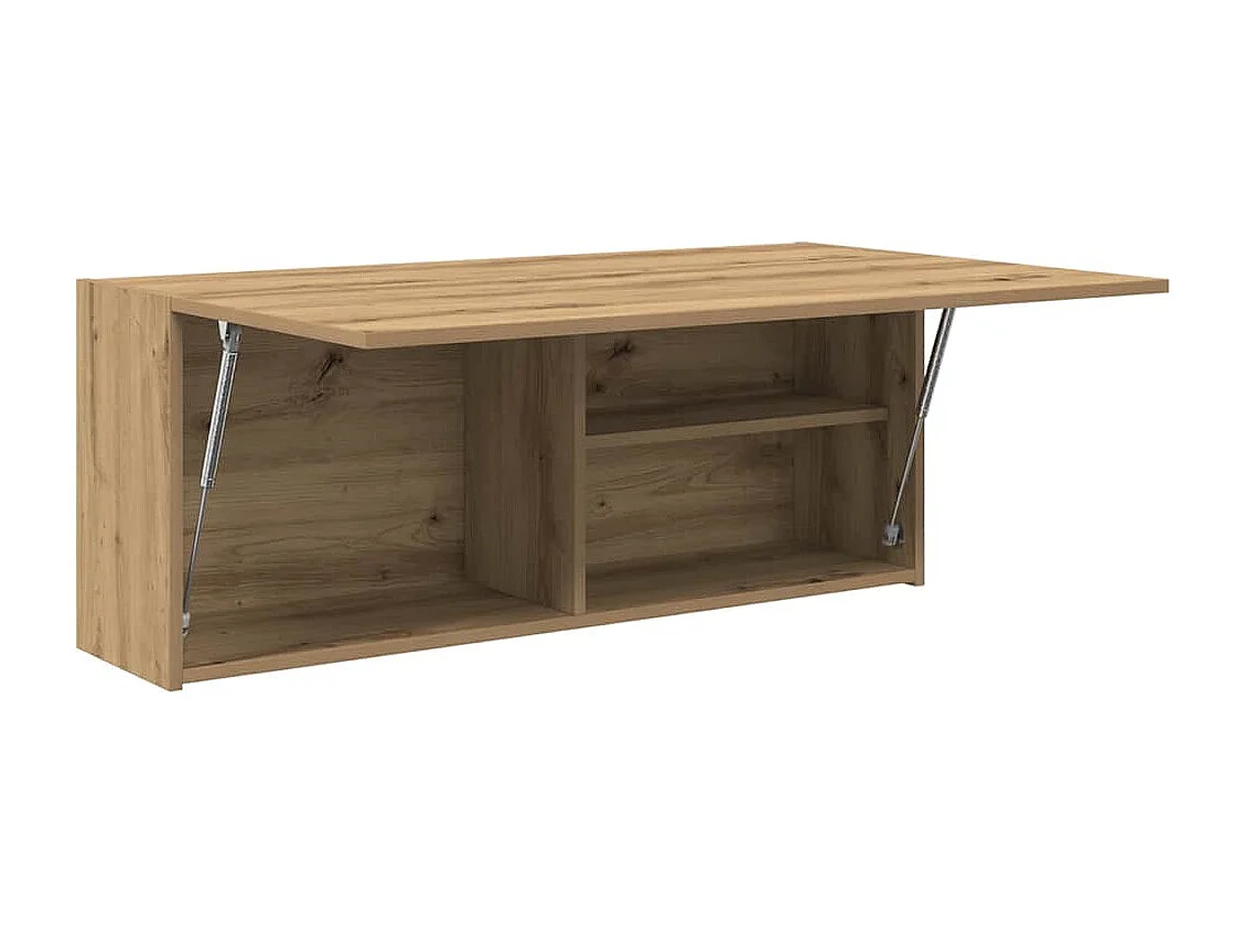 Armoire murale de bain chêne artisanal bois d'ingénierie