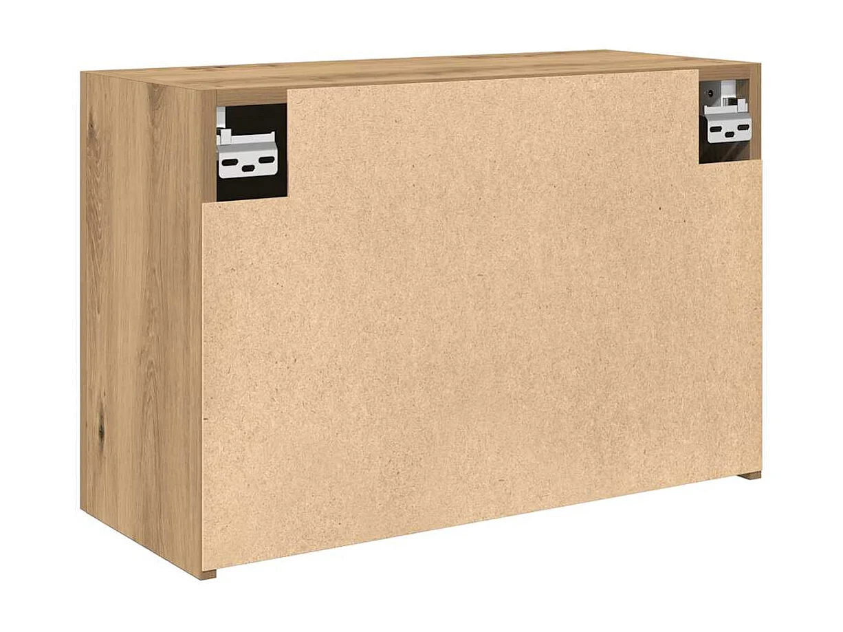 Armoire murale de bain chêne artisanal bois d'ingénierie