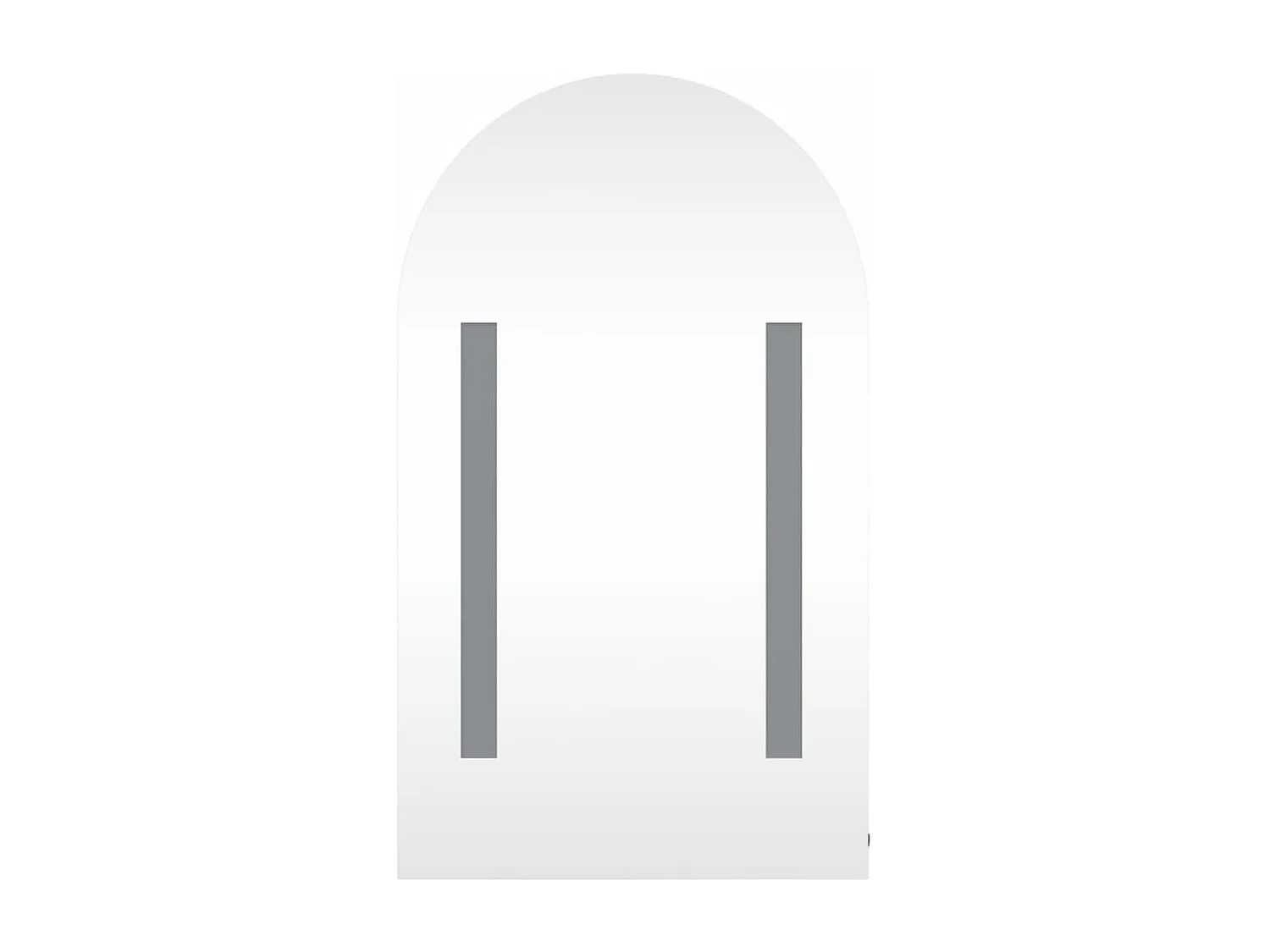 Mobile bagno con specchio e LED ad arco rovere 42x13x70 cm