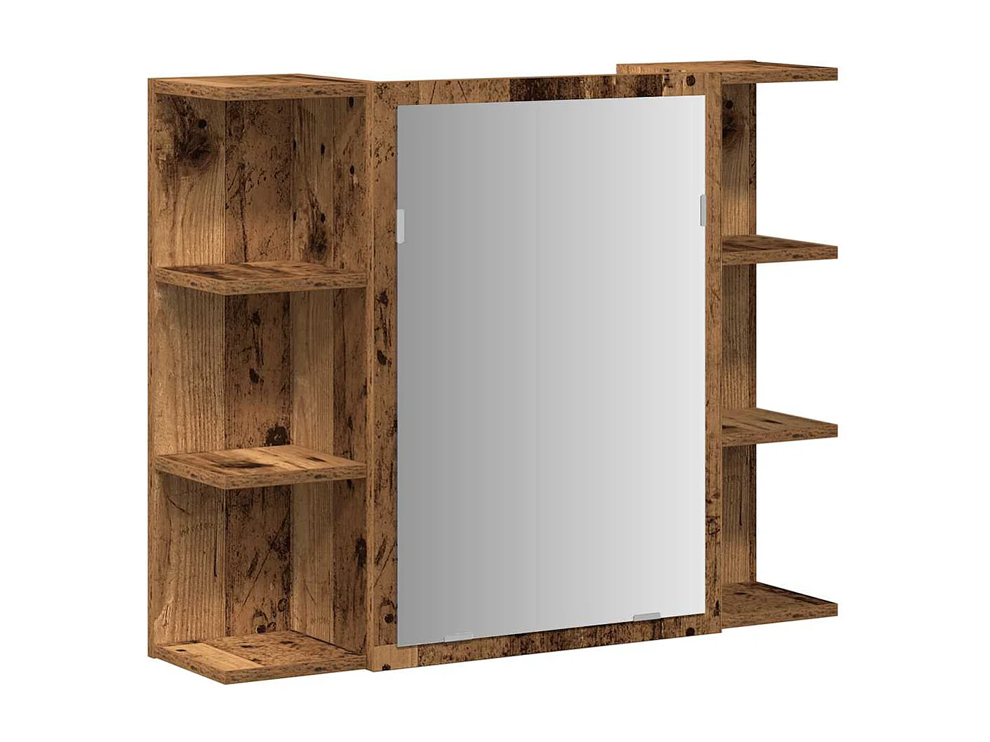 Armoire à miroir de salle de bain vieux bois bois d'ingénierie