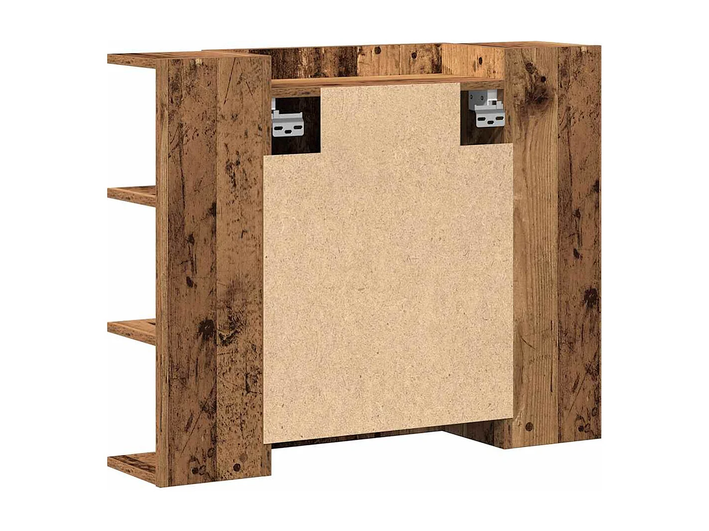 Armoire à miroir de salle de bain vieux bois bois d'ingénierie