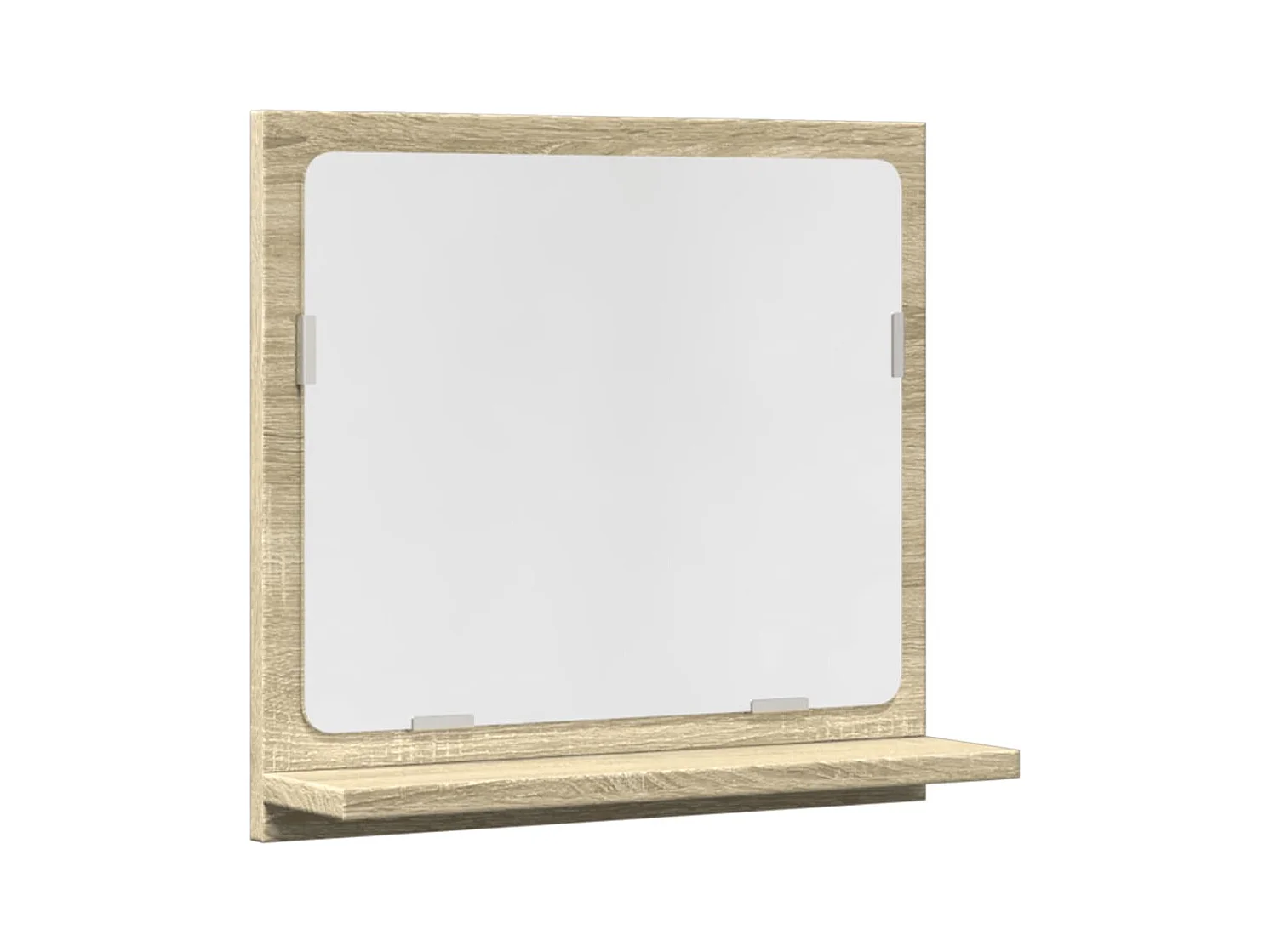 Étagère de salle de bain à miroir chêne sonoma bois ingénierie