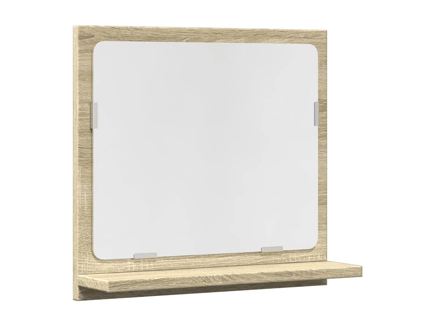 Étagère de salle de bain à miroir chêne sonoma bois ingénierie