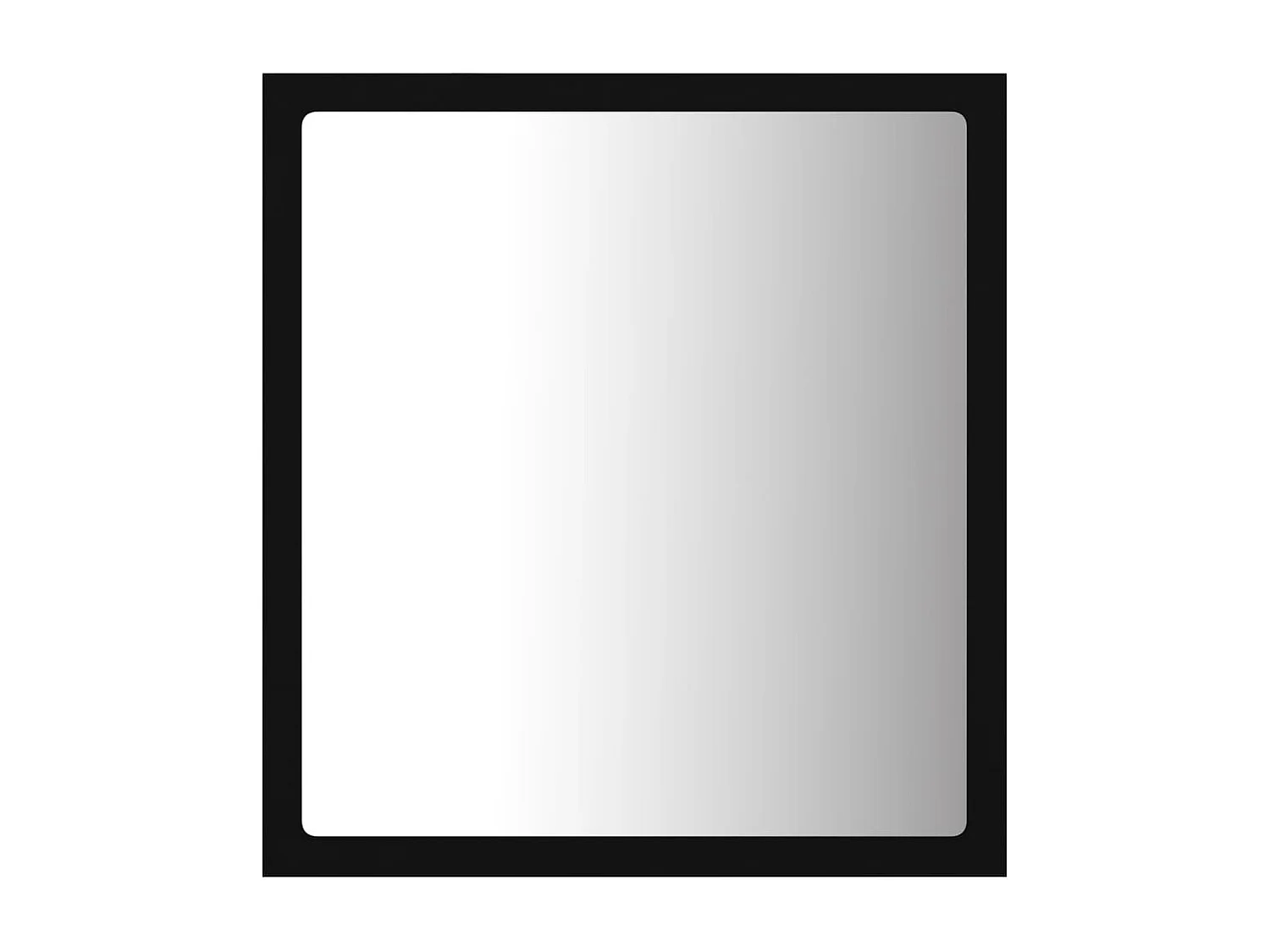 Espejo de baño LED negro 40x8,5x37 cm Acrílico