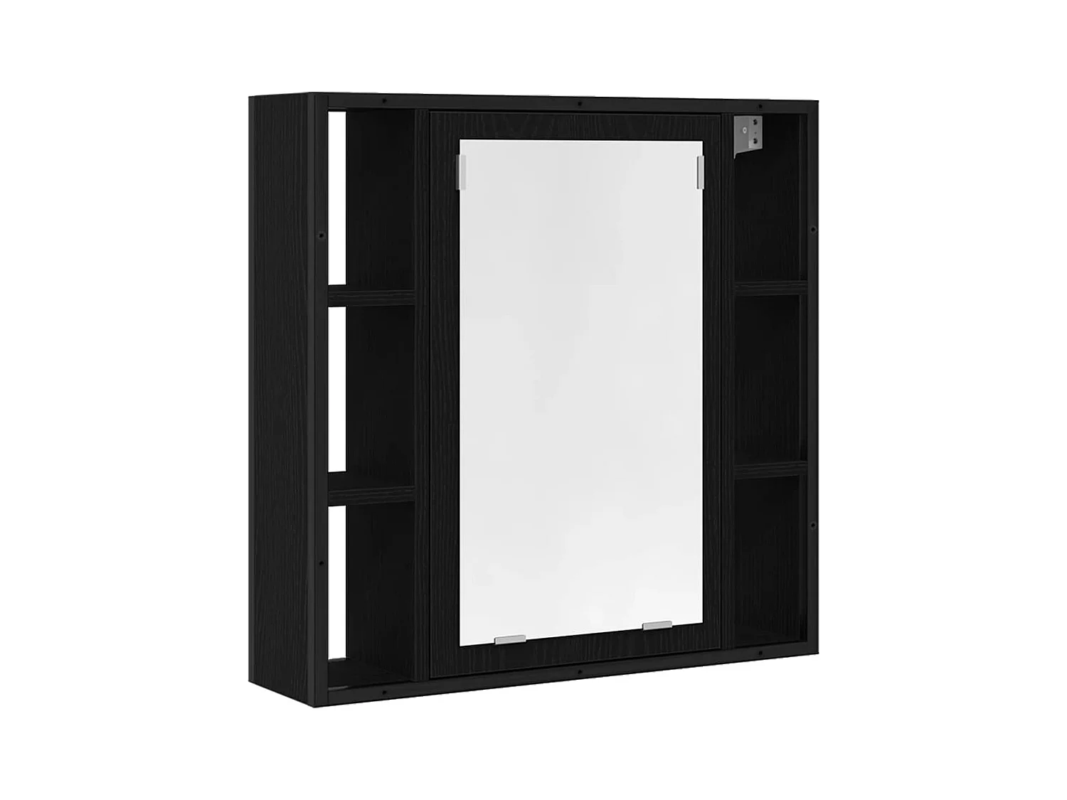 Armoire à miroir de salle de bain chêne noir bois ingénierie