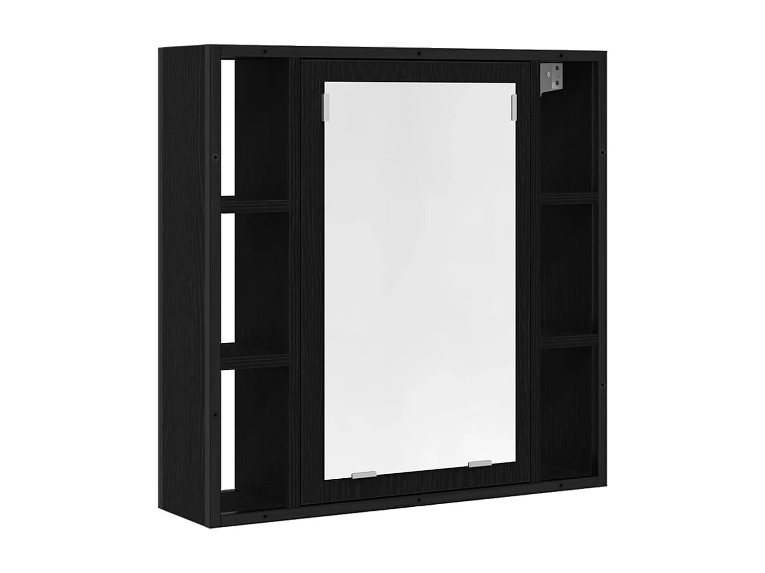 Armoire à miroir de salle de bain chêne noir bois ingénierie