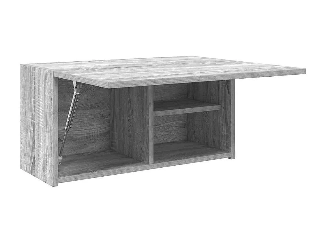 Mueble de baño de pared Sonoma gris de 60 x 25 x 30 cm, madera de ingeniería