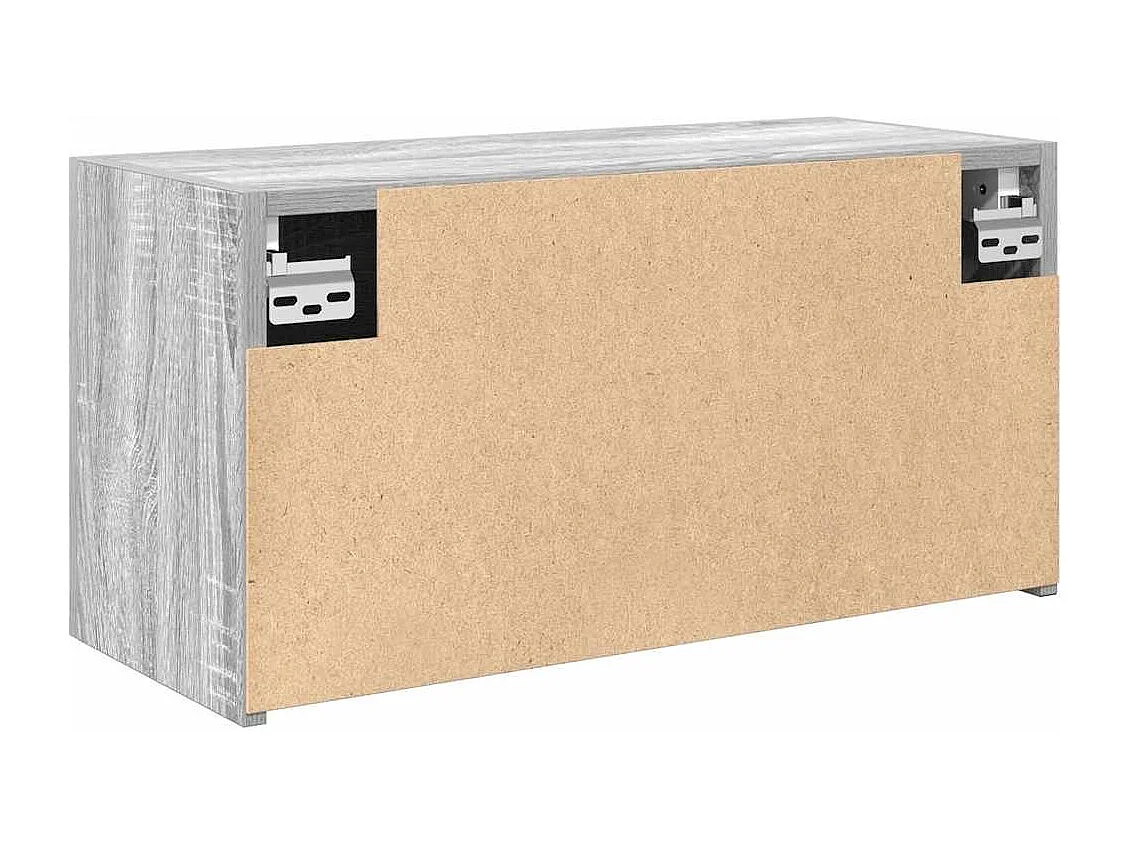 Mueble de baño de pared Sonoma gris de 60 x 25 x 30 cm, madera de ingeniería