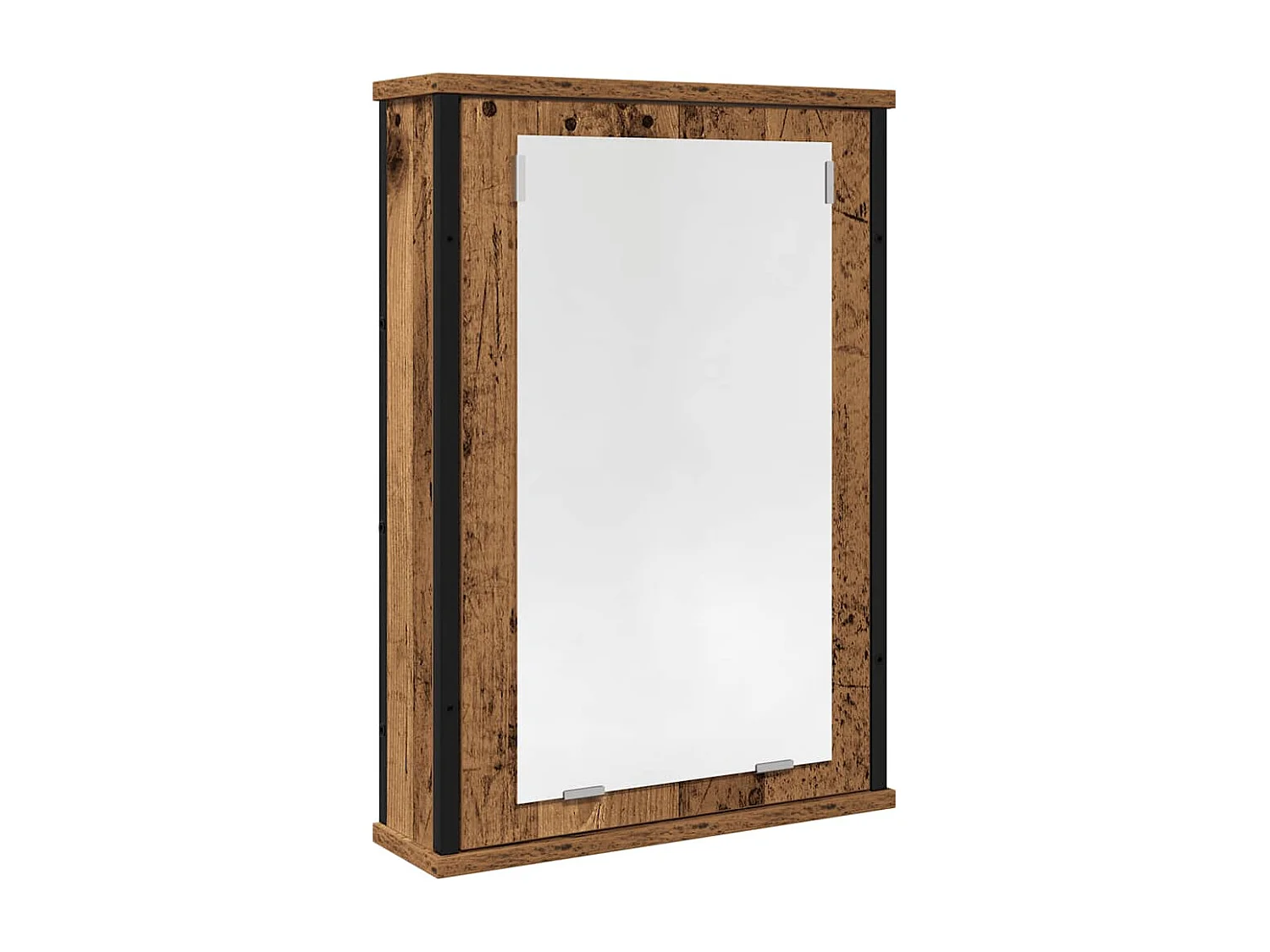 Armoire à miroir de salle de bain vieux bois bois d'ingénierie