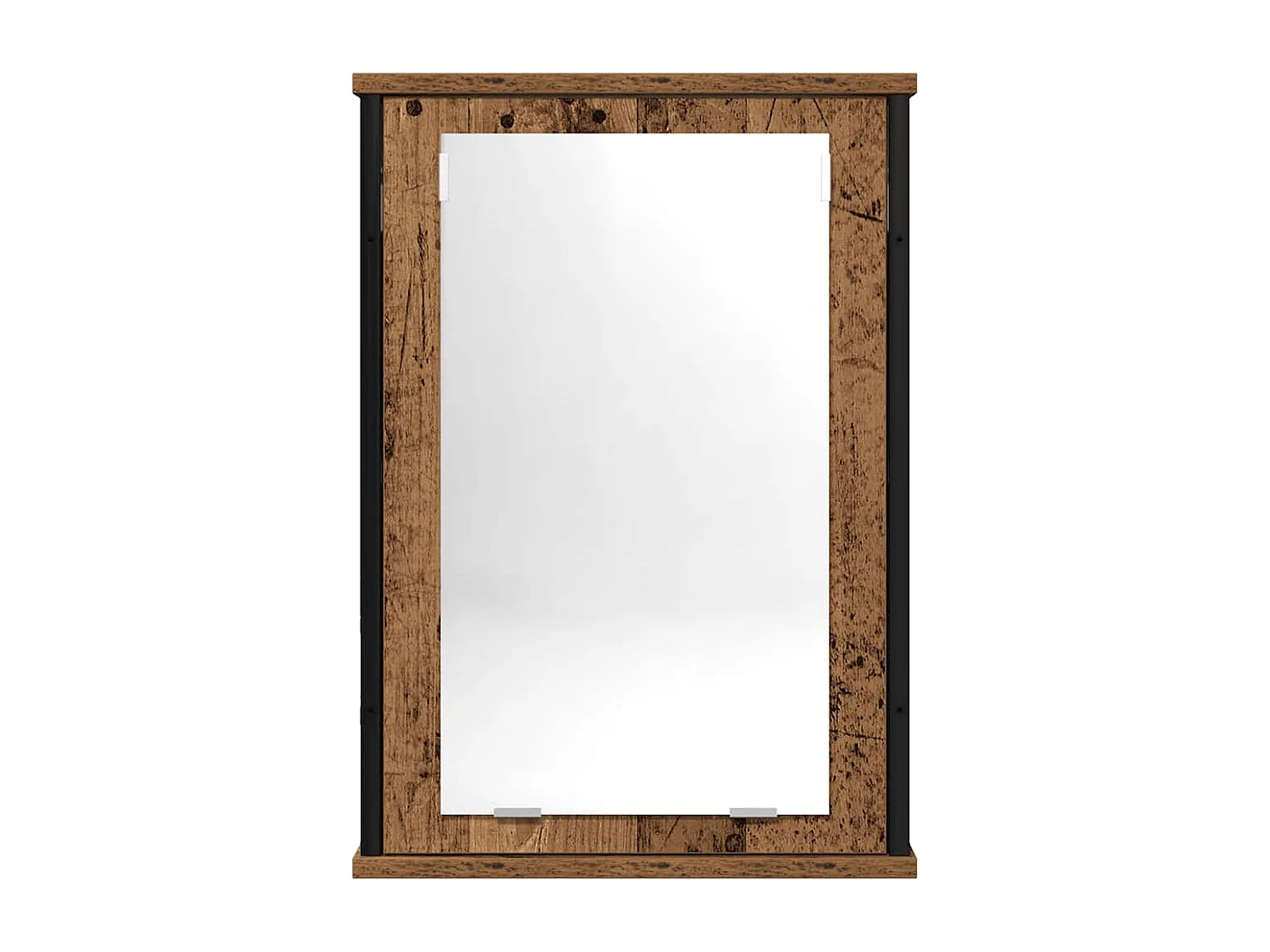 Armoire à miroir de salle de bain vieux bois bois d'ingénierie