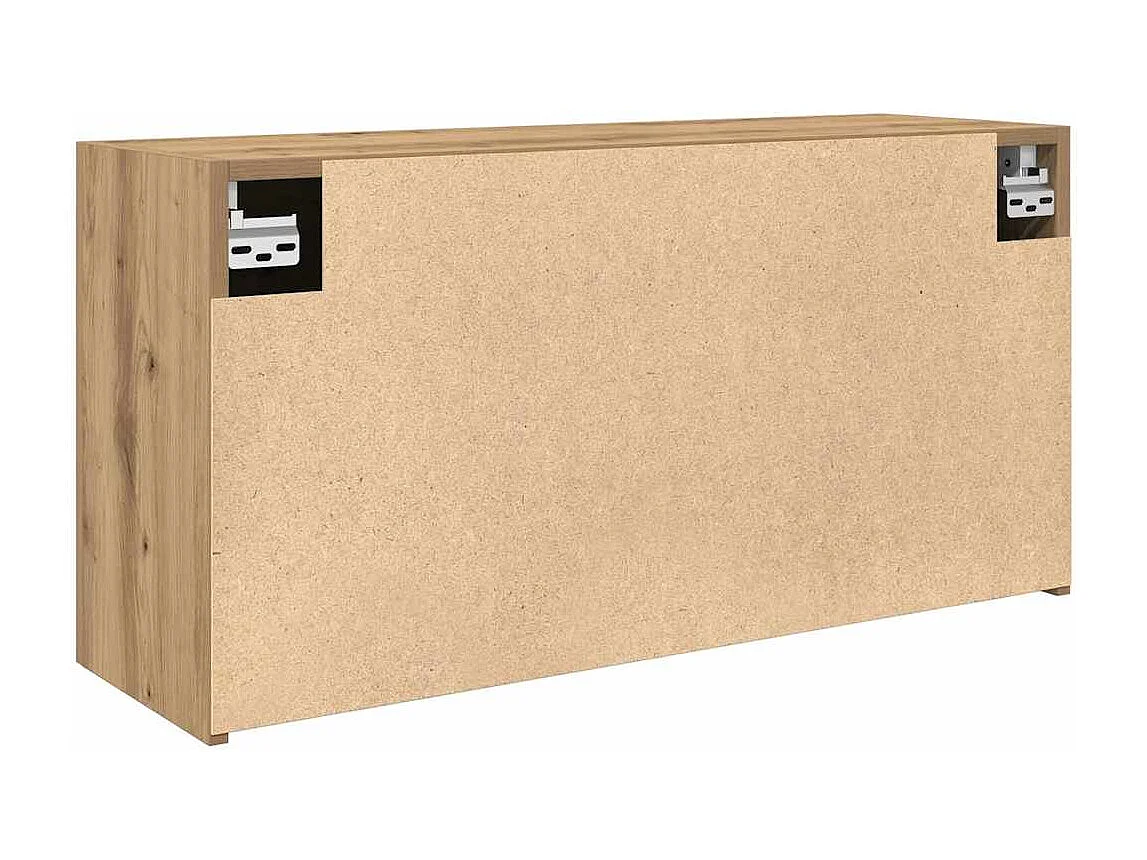 Armoire murale de bain chêne artisanal bois d'ingénierie