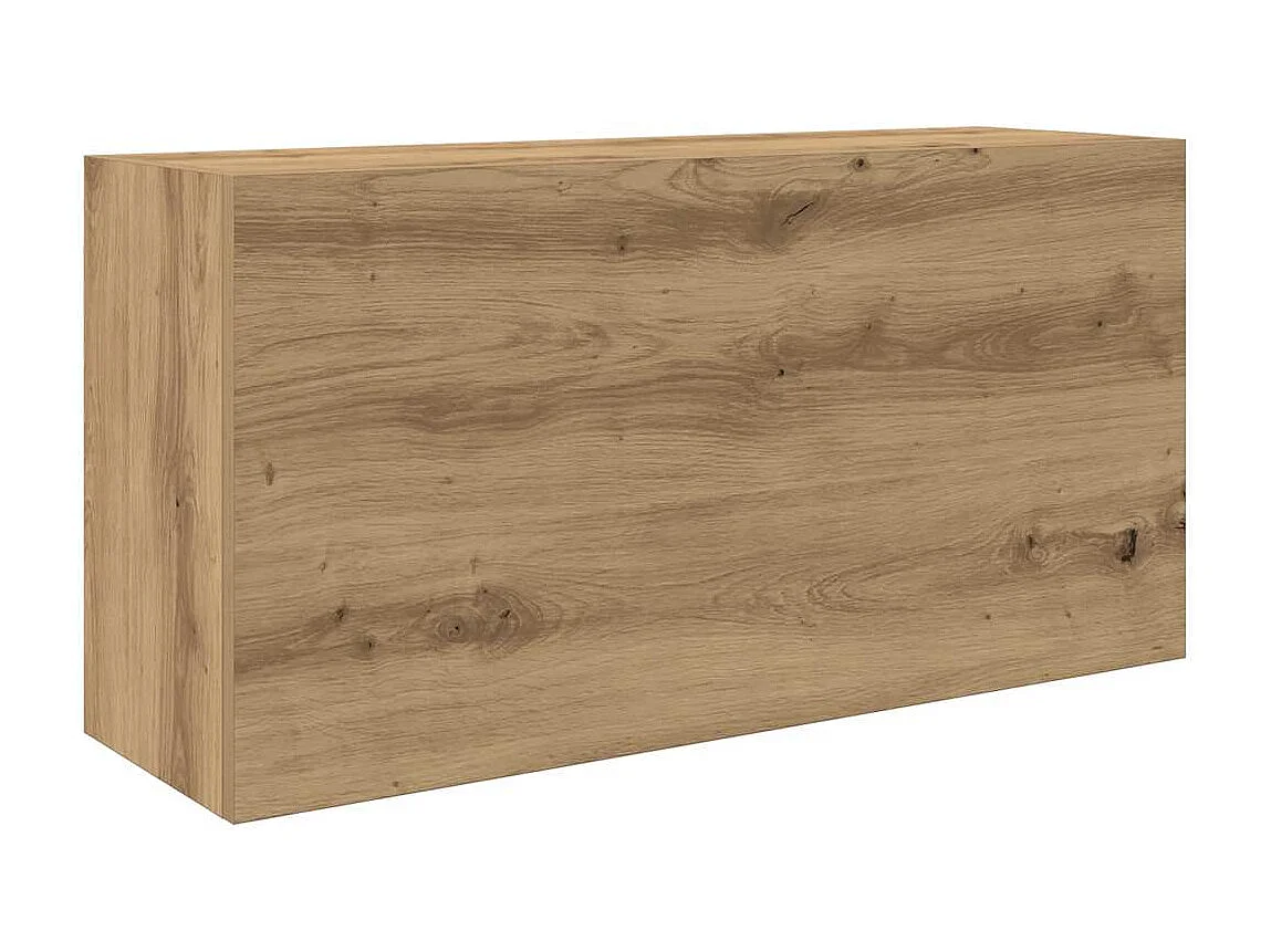 Armoire murale de bain chêne artisanal bois d'ingénierie