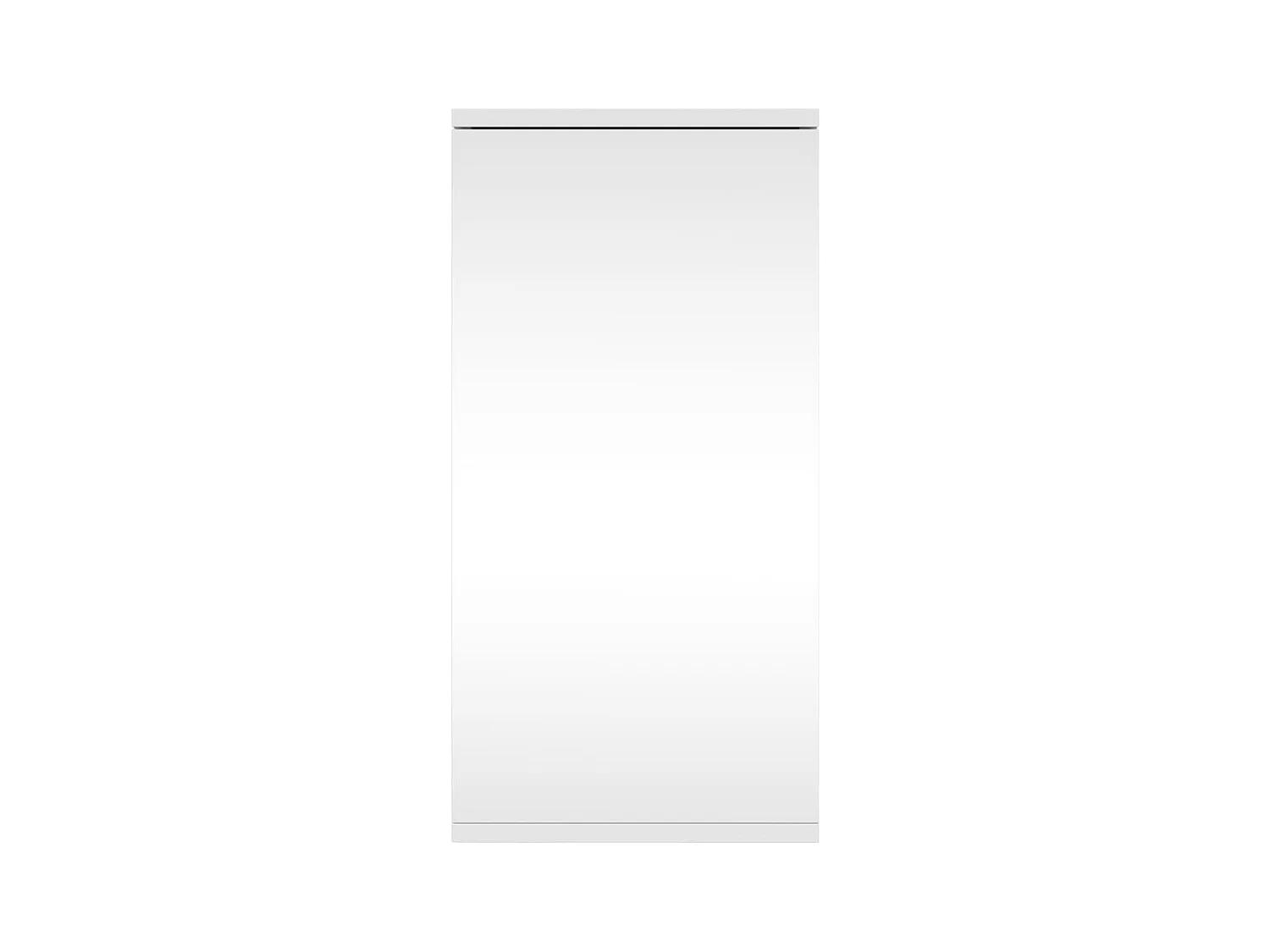 Armoire de bain à miroir d'angle blanc 30x24x60 cm