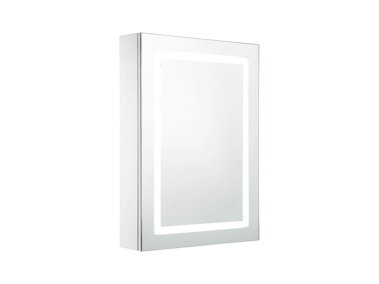 Mobiletto bagno con specchio LED 50x13x70 cm