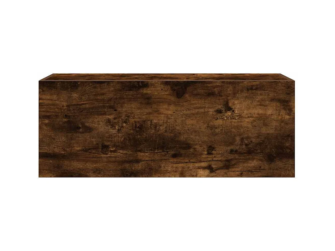 Armoire murale de bain chêne fumé 80x25x30 cm bois d'ingénierie