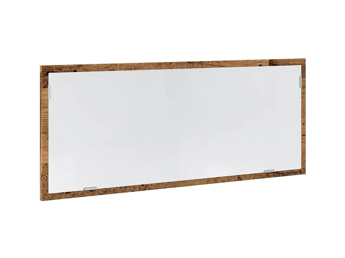 Miroir de salle de bain à LED vieux bois bois d'ingénierie