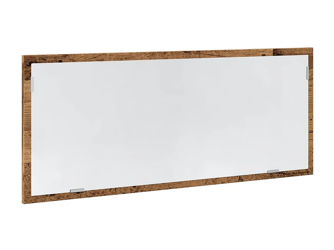 LED badkamerspiegel oud hout bewerkt hout