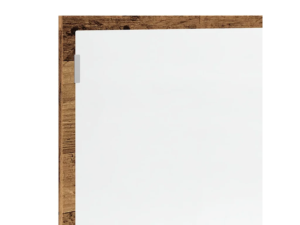 LED badkamerspiegel oud hout bewerkt hout