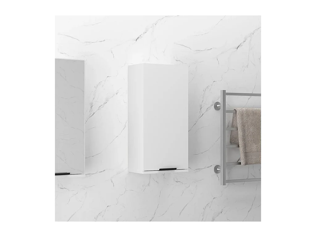 Badkamermeubel wandmodel Wit 32x20x67 cm