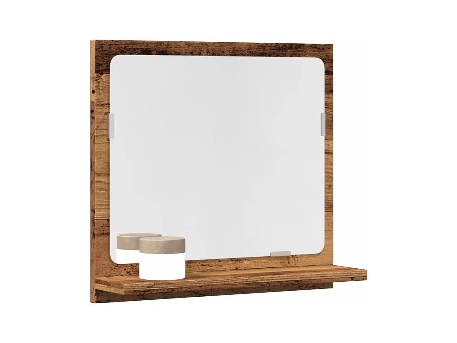 Armoire à miroir de salle de bain vieux bois bois d'ingénierie