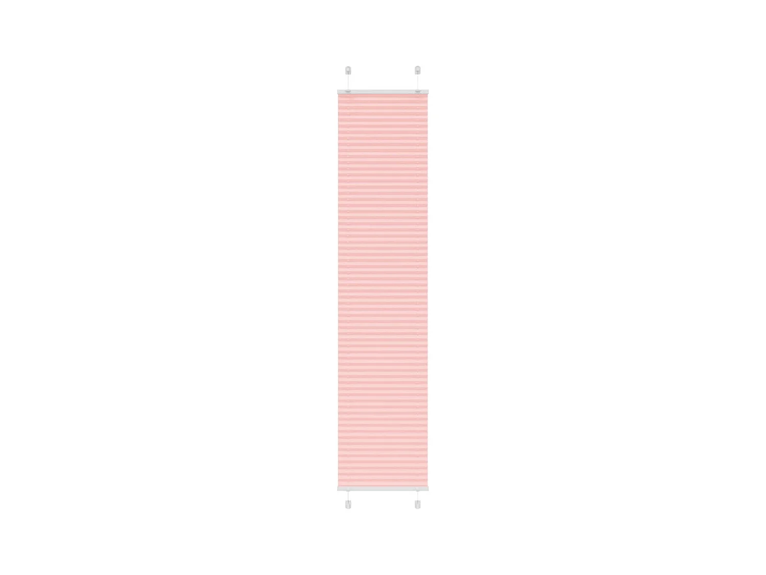 Store plissé rose 40x200 cm largeur du tissu 39,4 cm polyester