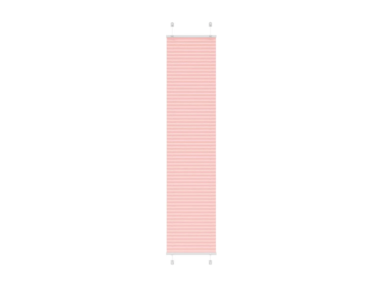 Store plissé rose 40x200 cm largeur du tissu 39,4 cm polyester