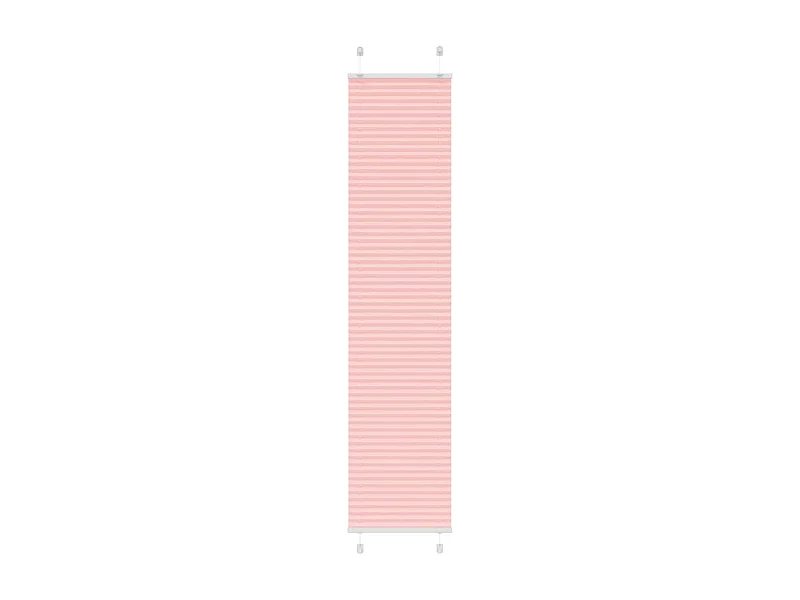 Store plissé rose 40x200 cm largeur du tissu 39,4 cm polyester