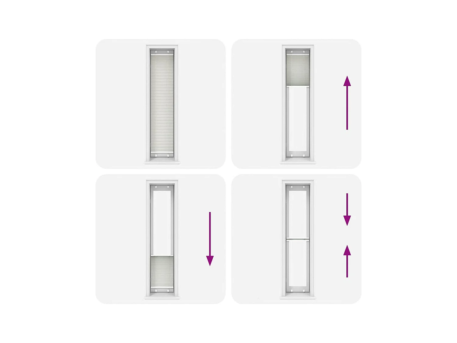 Store plissé gris clair 50x200 cm largeur du tissu 49,4 cm