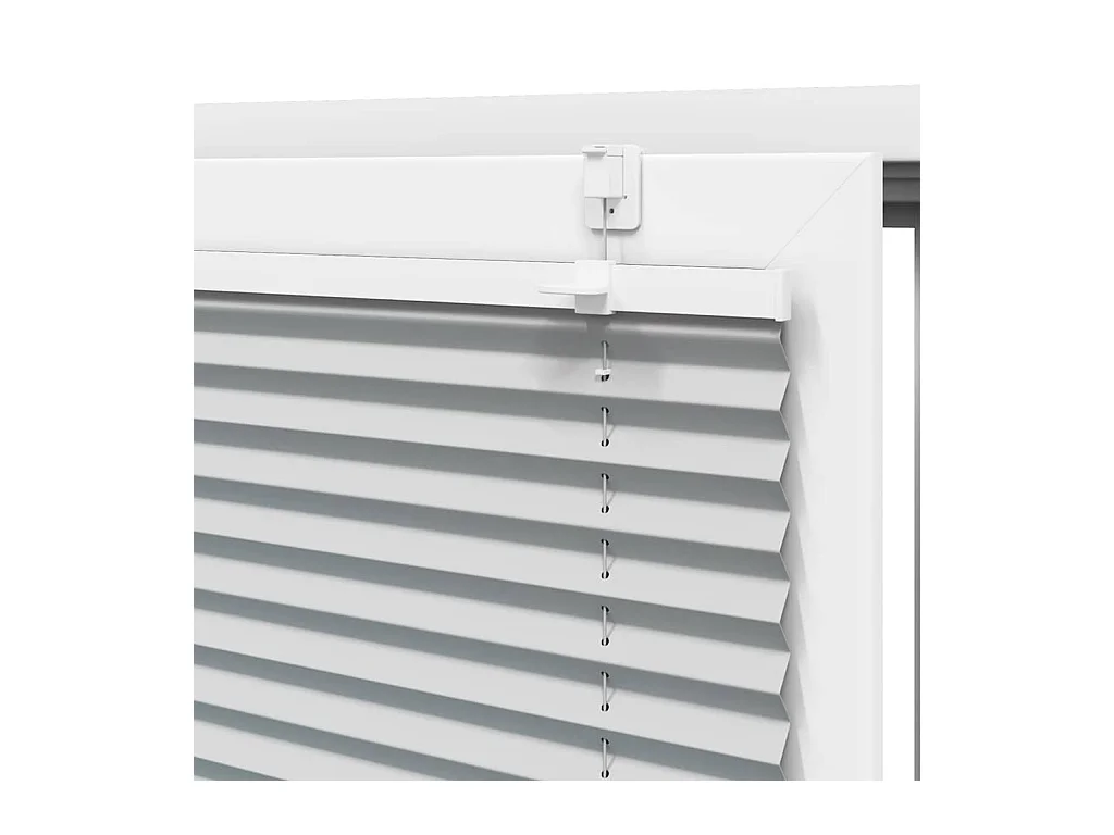 Store plissé gris clair 50x200 cm largeur du tissu 49,4 cm