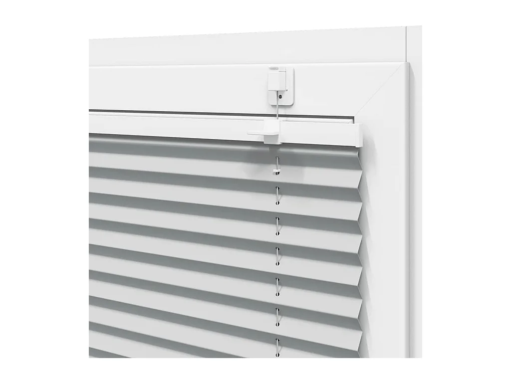 Store plissé gris clair 50x200 cm largeur du tissu 49,4 cm