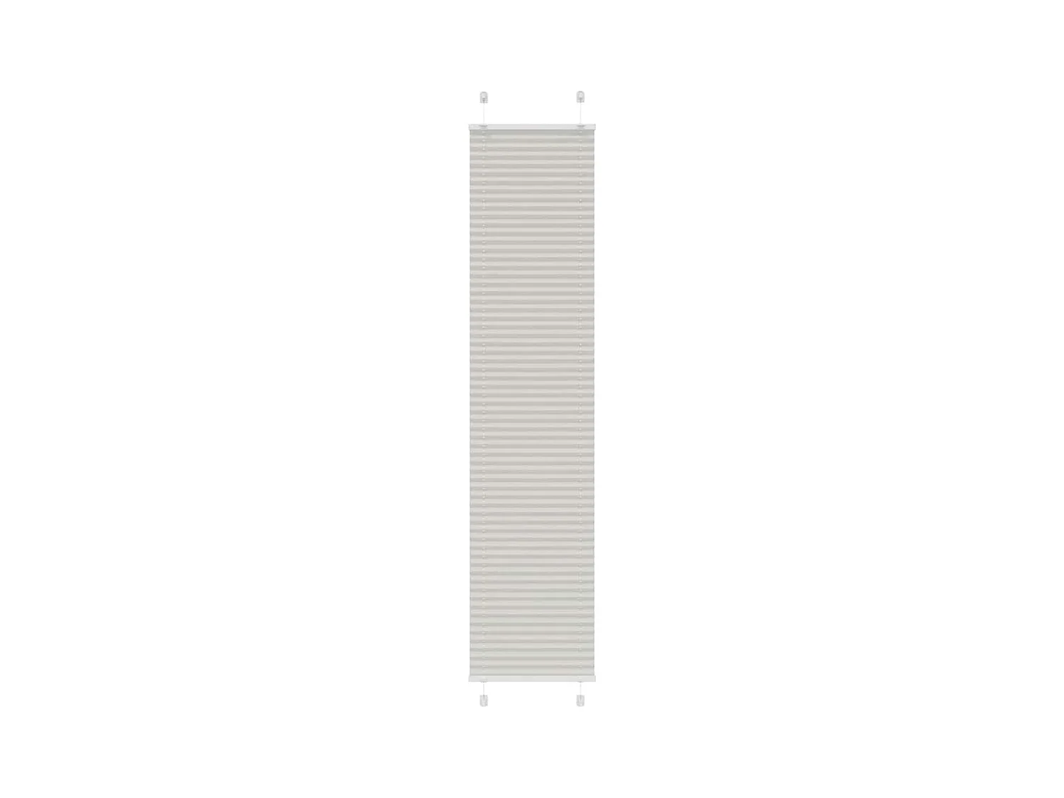 Tenda plissettata grigio chiaro 50x200 cm larghezza tessuto 49,4 cm