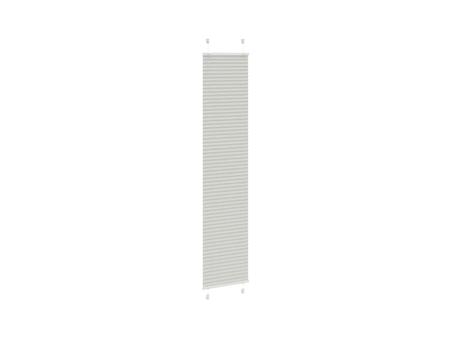 Tenda plissettata grigio chiaro 50x200 cm larghezza tessuto 49,4 cm