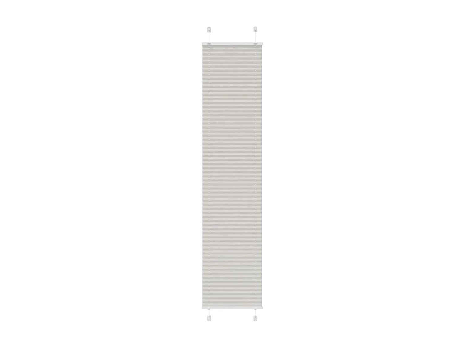 Store plissé gris clair 50x200 cm largeur du tissu 49,4 cm
