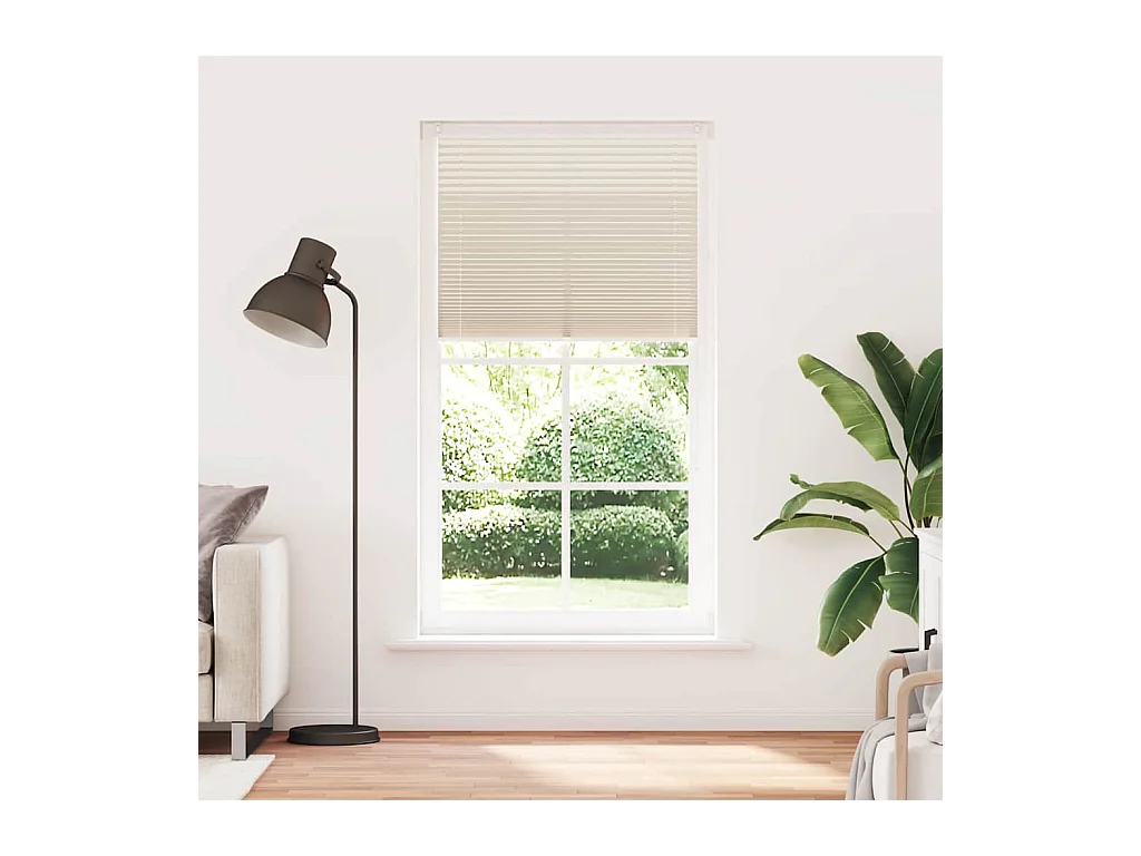 Tenda plissettata color crema 110 x 200 cm