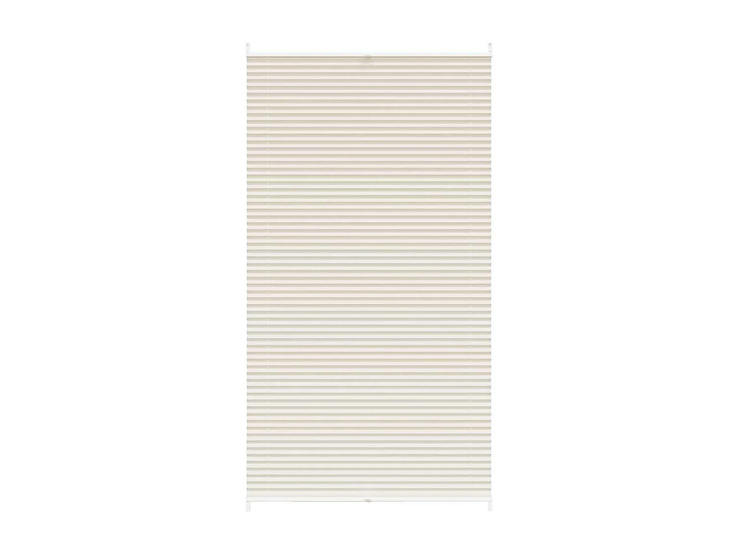 Tenda plissettata color crema 110 x 200 cm