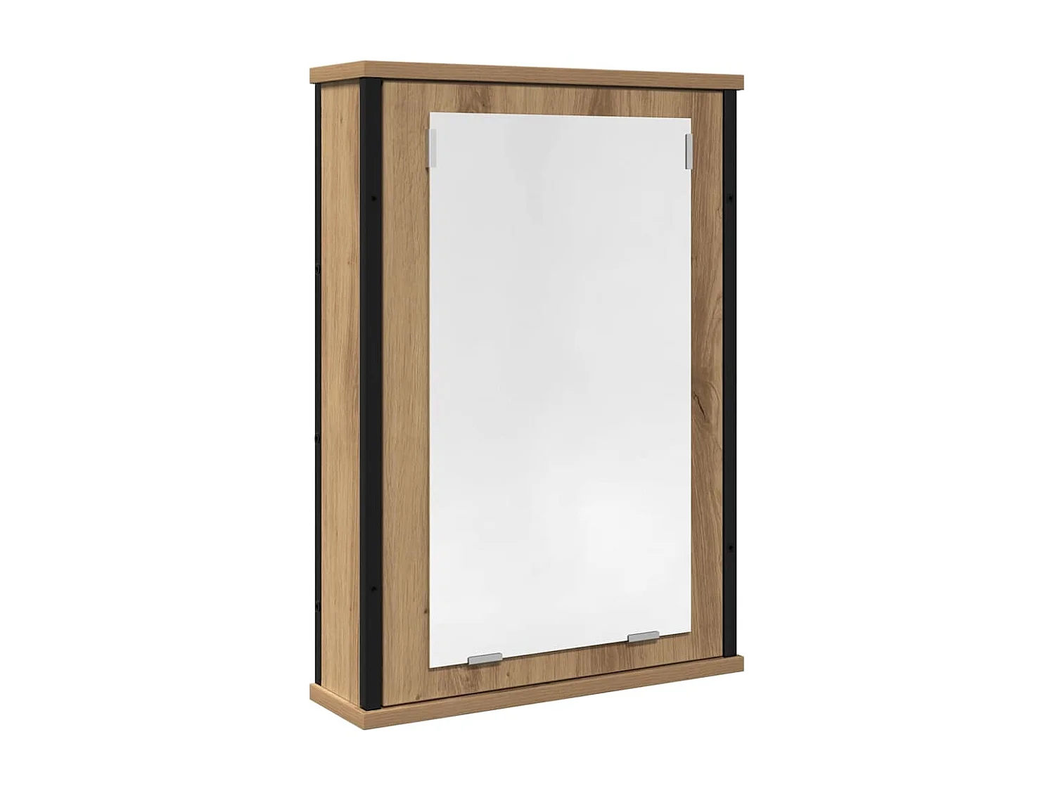 Armoire à miroir de salle de bain chêne artisanal 42x12x60 cm