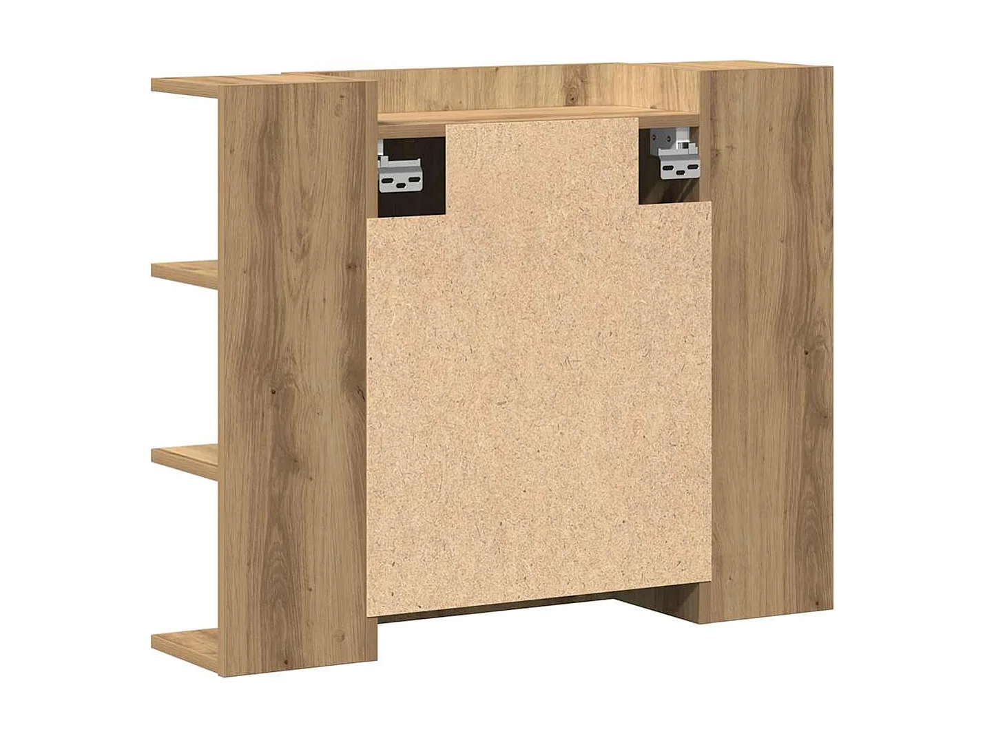 Armoire à miroir de salle de bain chêne artisanal 80x20,5x64 cm