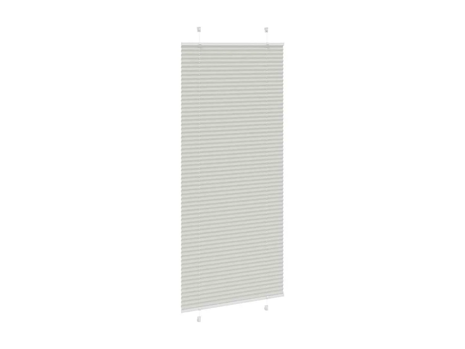 Store plissé gris clair 100x200cm largeur du tissu 99,4 cm