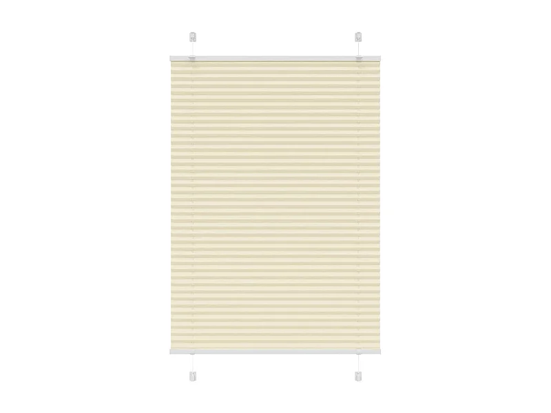 Crème plisségordijn 90x100 cm stofbreedte 89,4 cm polyester