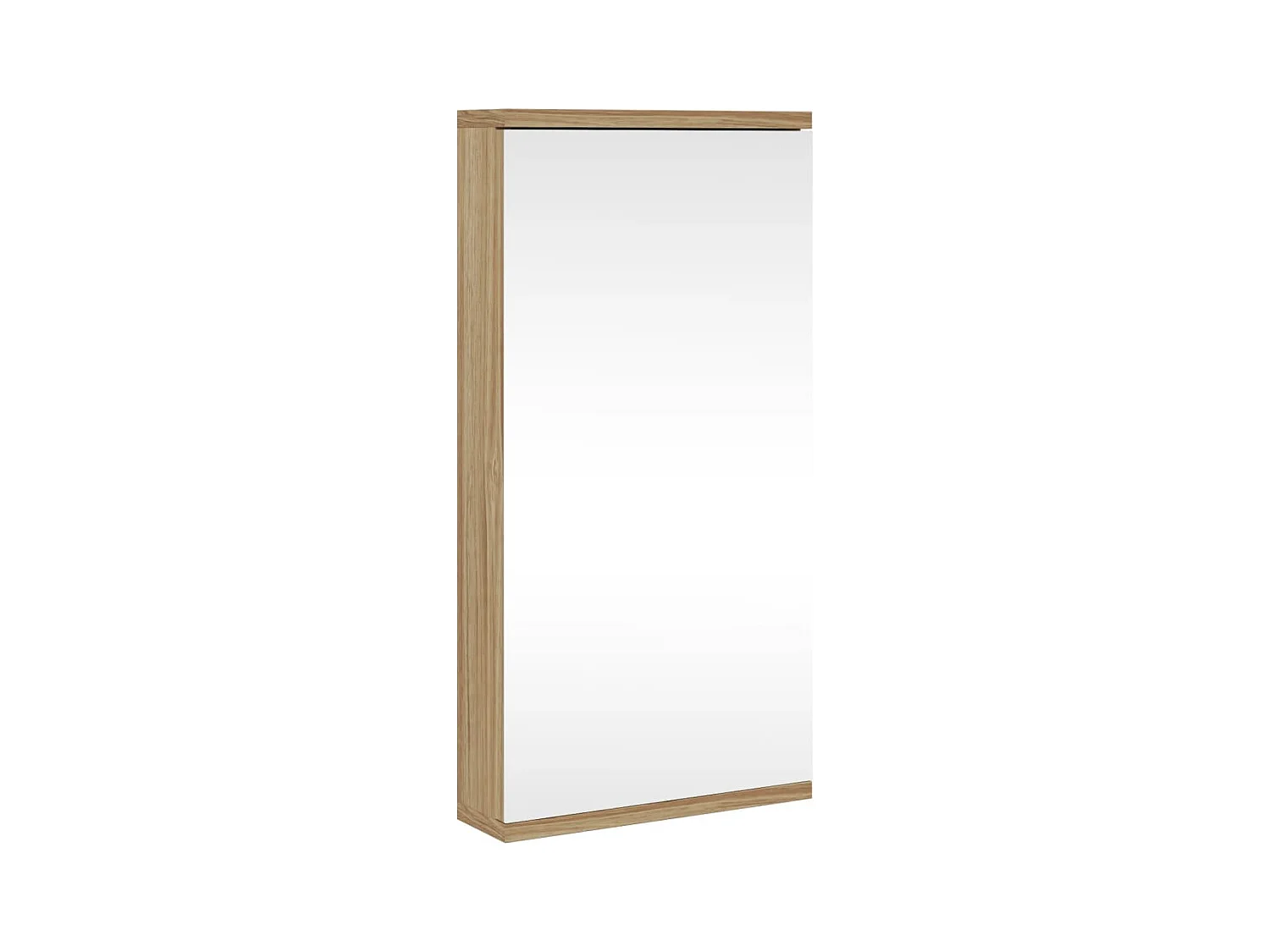 Armoire de bain à miroir d'angle chêne 30x24x60 cm