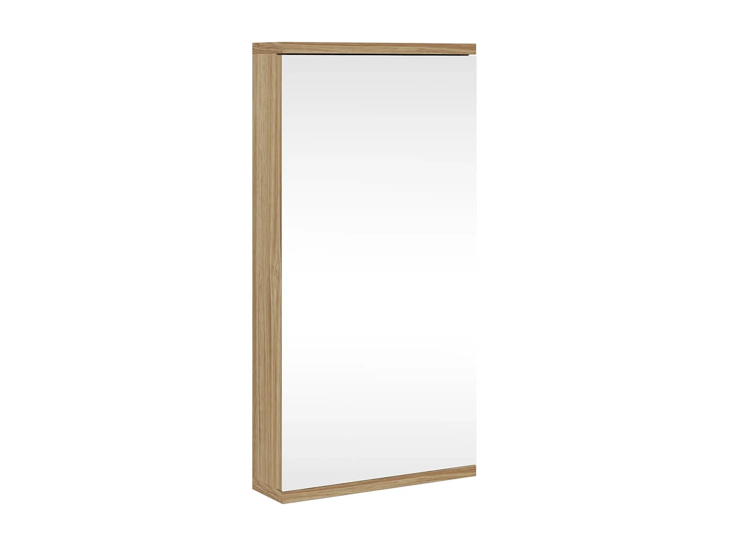 Mueble de baño esquinero con espejo de roble 30x24x60 cm